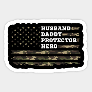 Husband Daddy Protector Hero Gift Sticker